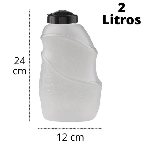 Imagem de Garrafa de Água Suco Geladeira Jarra de Plástico 2 Litros 2L