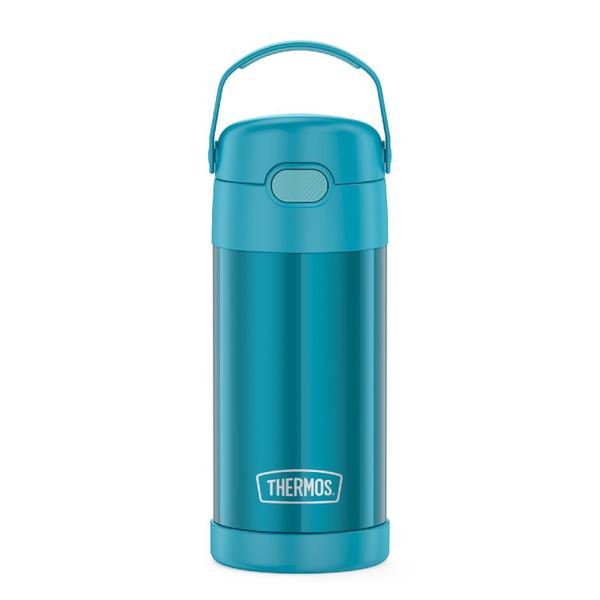 Imagem de Garrafa de água THERMOS FUNTAINER 12 onças/350 ml Teal Kids com canudo