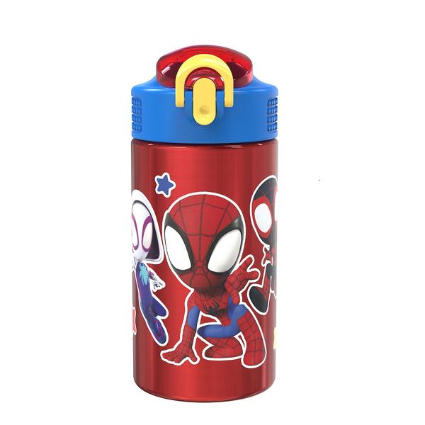 Imagem de Garrafa de água Zak Designs Marvel Spider-Man 450 ml em aço inoxidável