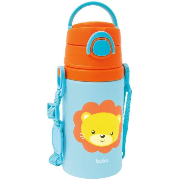 Imagem de Garrafa de Aluminio Animal FUN Leao 450ML. Fliptop