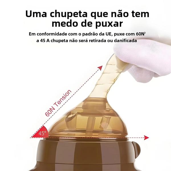 Garrafa de Bebê com Alça de Silicone (150ml/240ml) - 0 a 36 Meses Imagem de Garrafa de Bebê com Alça de Silicone (150ml/240ml) - 0 a 36 Meses