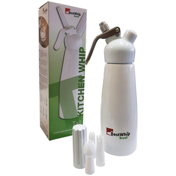Garrafa de Chantilly BestWhip Cream Whip Tall 500 ml Branca Imagem de Garrafa de Chantilly BestWhip Cream Whip Tall 500 ml Branca