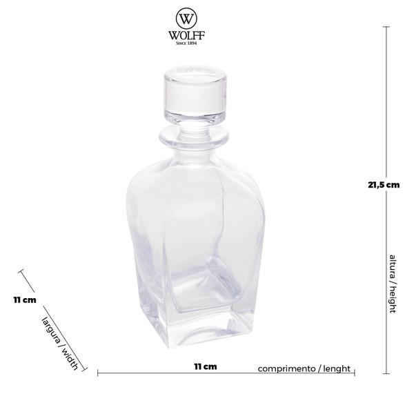 Imagem de Garrafa de Cristal Decorativa P/ Whisky 700ml