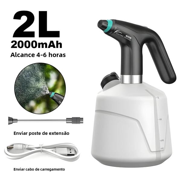 Imagem de Garrafa de Spray Elétrica para Plantas 2L - Rega Automática USB