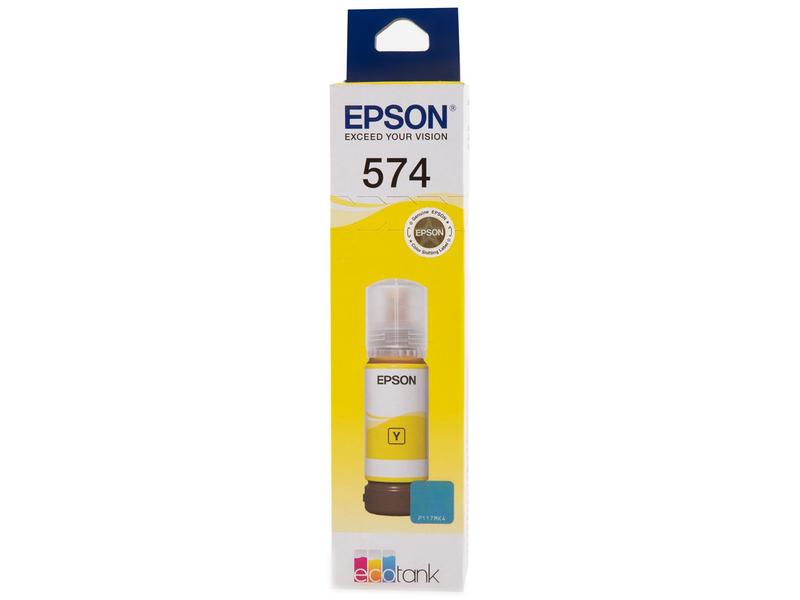 Imagem de Garrafa de Tinta Epson T574 Amarelo Original Refil