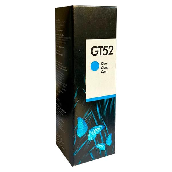 Imagem de Garrafa de Tinta GT52 Ciano 70ml para impressora Deskjet Ink Tank 100 / 300 series