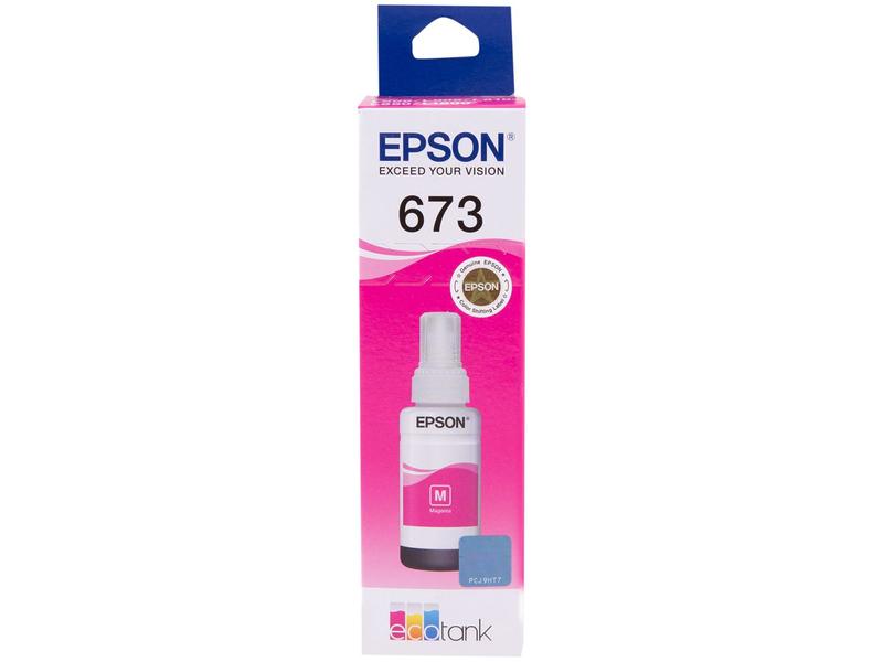 Garrafa de Tinta Magenta Epson T673320-AL Original Refil Imagem de Garrafa de Tinta Magenta Epson T673320-AL Original Refil