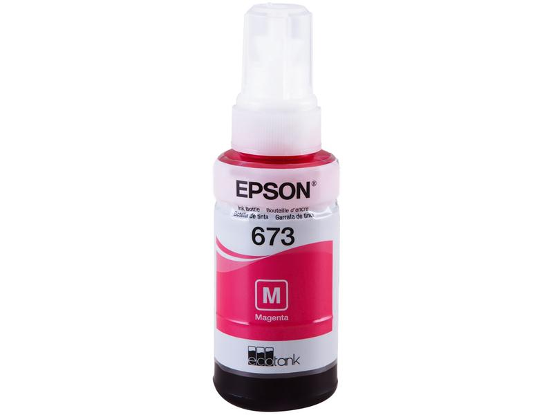 Garrafa de Tinta Magenta Epson T673320-AL Original Refil Imagem de Garrafa de Tinta Magenta Epson T673320-AL Original Refil