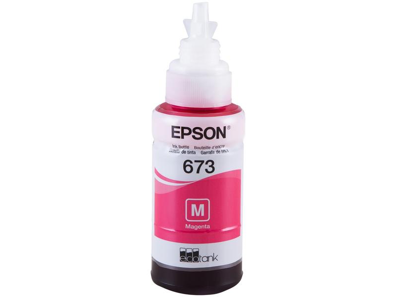 Garrafa de Tinta Magenta Epson T673320-AL Original Refil Imagem de Garrafa de Tinta Magenta Epson T673320-AL Original Refil