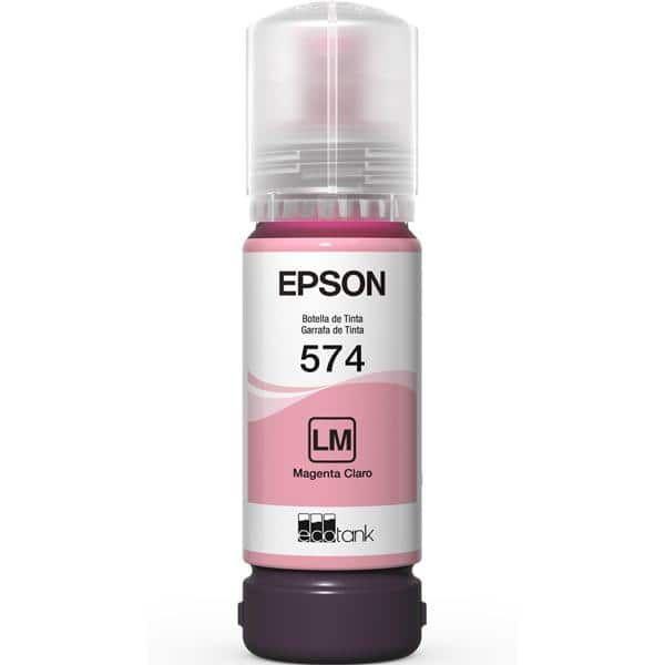 Imagem de Garrafa de tinta T574 Magenta Claro para impressora 