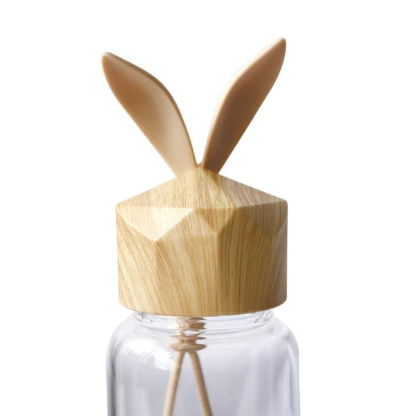 Imagem de Garrafa de vidro rabbit bottle com capa de silicone e tampa plástica