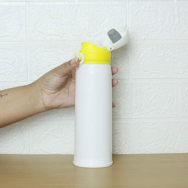 Imagem de Garrafa De Vidro Squeeze Para Água 450ml Color