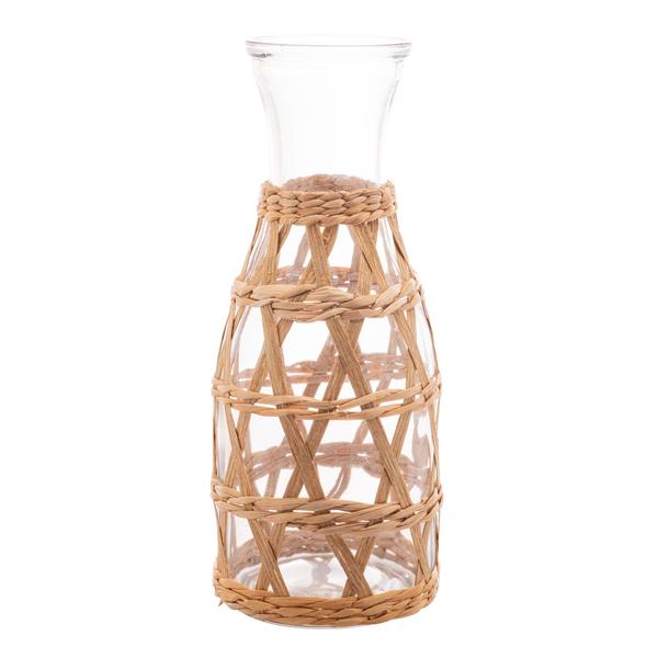 Imagem de Garrafa De Vidro Suco Decanter Com Detalhe Em Sisal 800ml