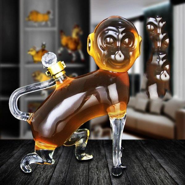 Imagem de Garrafa de vinho inovadora Animal Monkey Shaped Whisky sem c