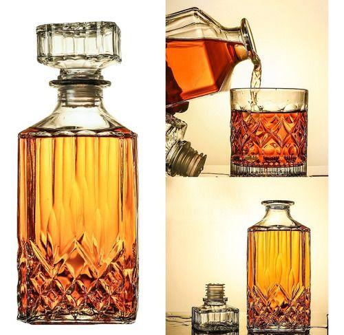 Imagem de Garrafa Decanter Vidro Licor Whisky 23 X 9 900ml