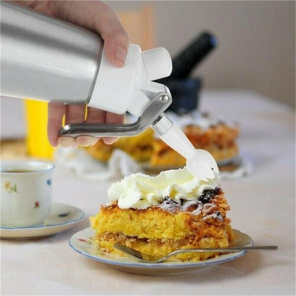 Garrafa Dispenser Chantilly Sifão Inox 500Ml Cápsula Gás No2 - Hauskraft Imagem de Garrafa Dispenser Chantilly Sifão Inox 500Ml Cápsula Gás No2