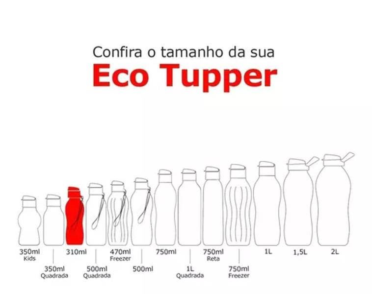 Imagem de Garrafa Eco Tupper 310ml Tupperware Tampa Flip Top