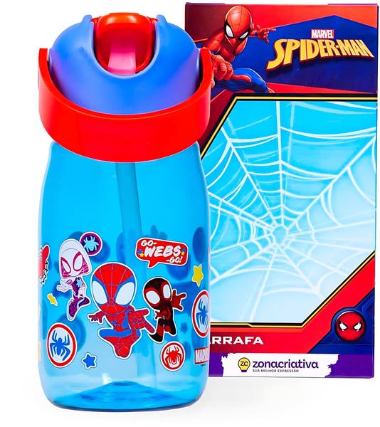 Imagem de Garrafa Flip Infantil Homem-Aranha Marvel 400ML - 10072888