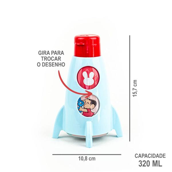 Imagem de Garrafa Foguete 320 ml Garrafinha para Criança