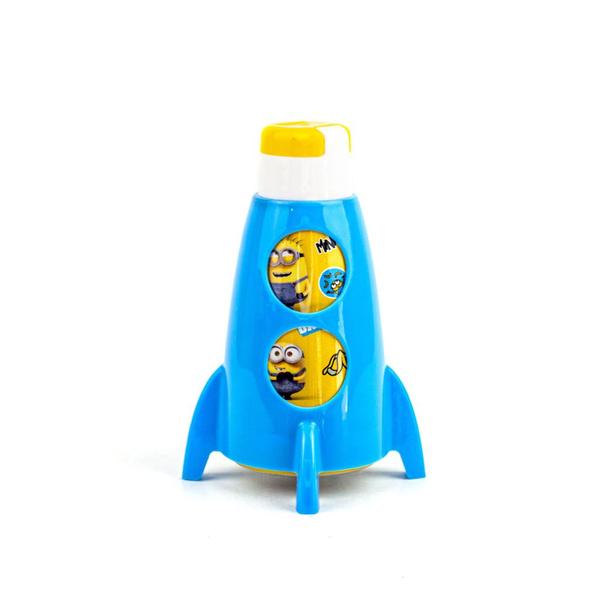 Imagem de Garrafa Foguete  Minions 320 ml Garrafinha para Criança