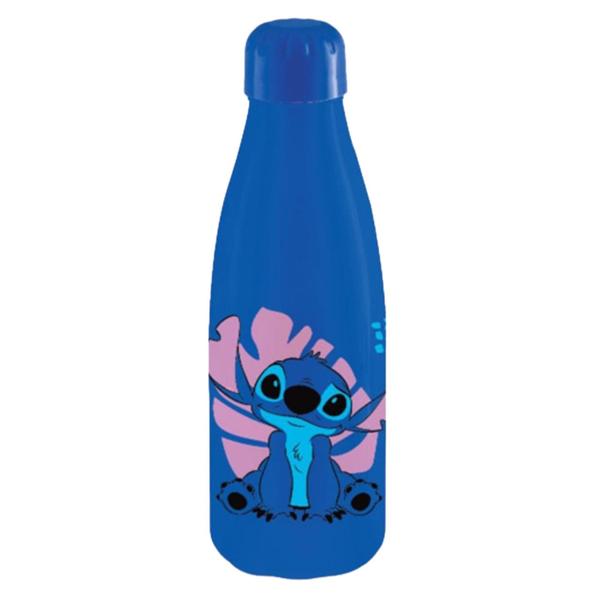 Imagem de Garrafa / garrafinha de água de plástico stitch 600ml azul ou rosa - plasduran