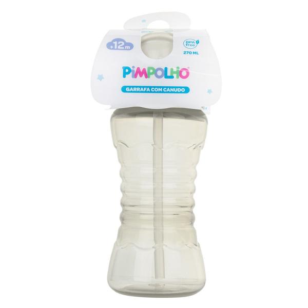 Imagem de Garrafa Garrafinha Infantil Bebê C/ Canudo Silicone 270 ML