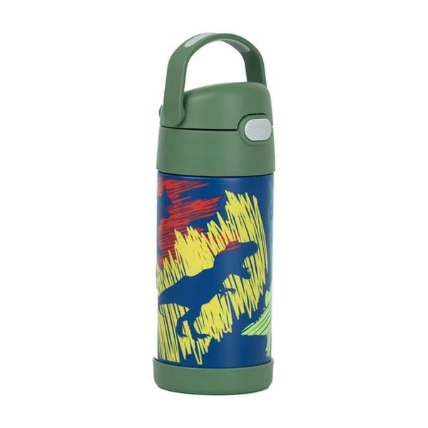 Imagem de Garrafa Garrafinha Térmica Infantil Thermos 355Ml Dinossauro