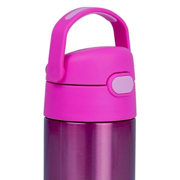 Imagem de Garrafa Garrafinha Térmica Infantil Thermos 355Ml Tokio Rosa