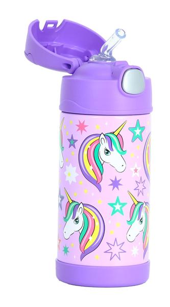 Imagem de Garrafa Garrafinha Térmica Infantil Thermos 355ml Unicórnio