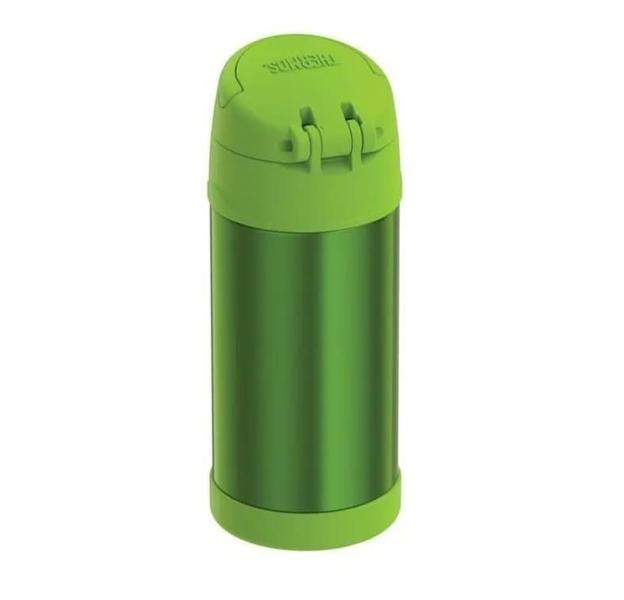 Imagem de Garrafa Garrafinha Térmica Infantil Thermos 355Ml Verde