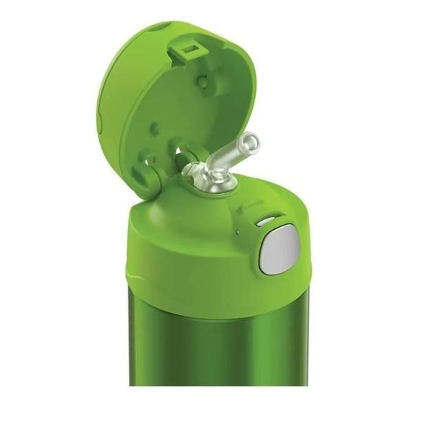 Imagem de Garrafa Garrafinha Térmica Infantil Thermos 355Ml Verde