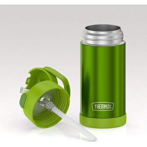 Imagem de Garrafa Garrafinha Térmica Infantil Thermos 355Ml Verde