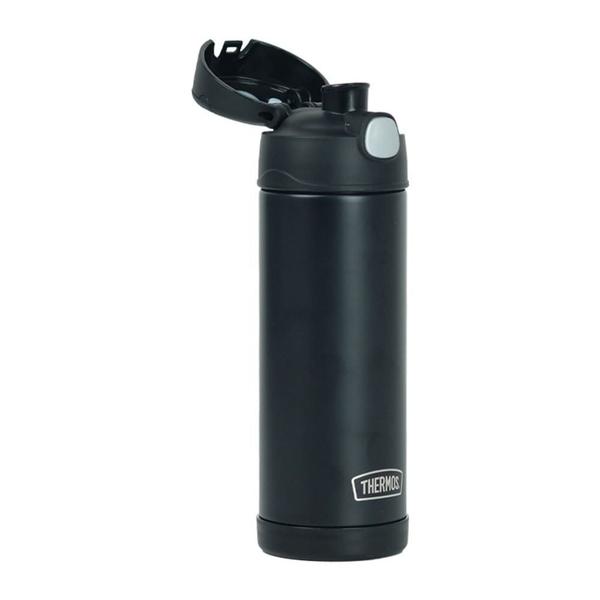 Imagem de Garrafa Garrafinha Térmica Thermos 470ml Até 12h Frio Preta