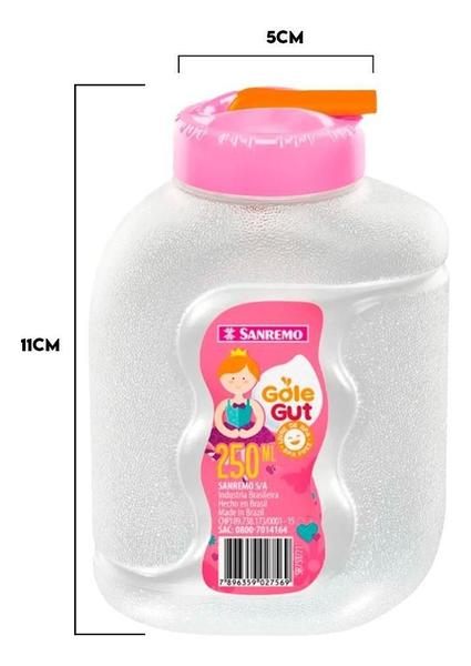 Imagem de Garrafa Gole Gut Escolar Plastico Sanremo 250Ml- Rosa