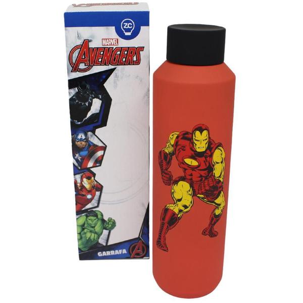 Imagem de Garrafa Homem Ferro Iron Man Térmica 6 Horas 600Ml Oficial