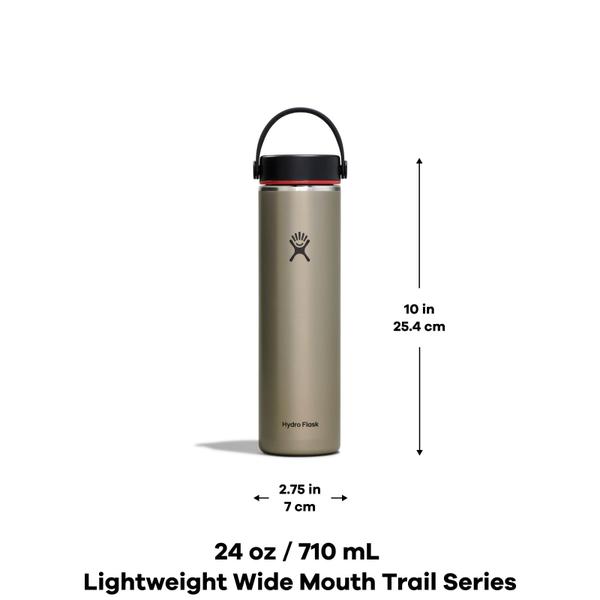 Imagem de Garrafa Hydro Flask Lightweight 700 ml de largura com tampa flexível Slate