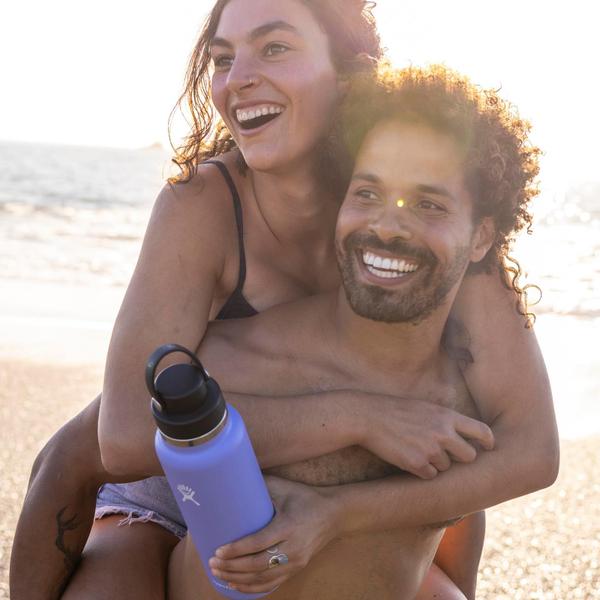 Imagem de Garrafa Hydro Flask Wide Mouth de 1,2 L com tampa de água Indigo