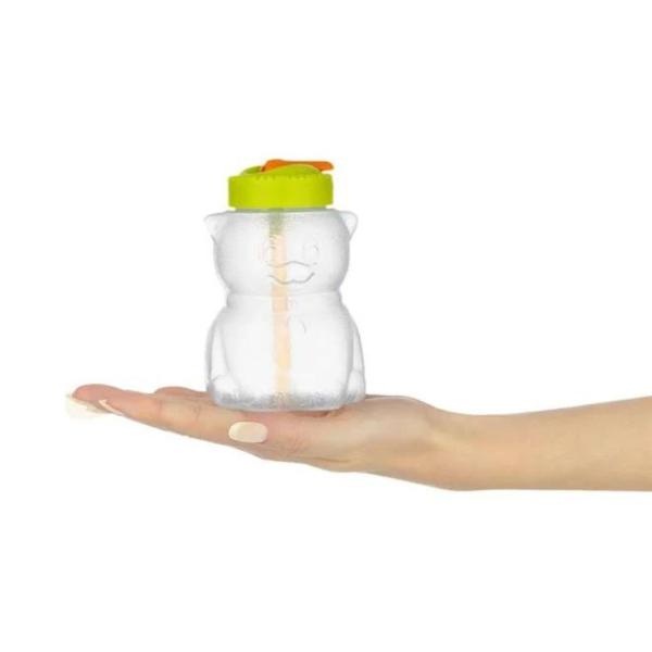 Imagem de Garrafa Infantil Bico Gato Plástico 300 ml (Cores Sortidas)