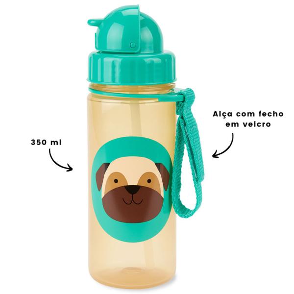 Imagem de Garrafa Infantil Com Canudo Skip Hop Flip Zoo 350ml