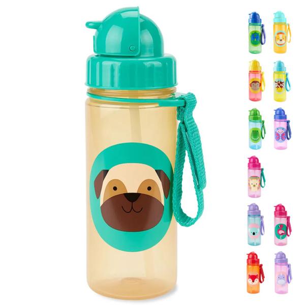 Imagem de Garrafa Infantil Com Canudo Skip Hop Flip Zoo 350ml