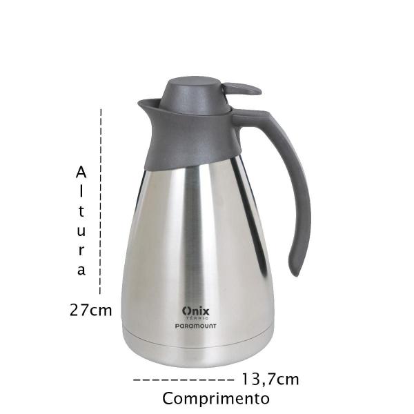 Imagem de Garrafa Inox Premium Gatilho 1,5 Litros Com Alça Chá Café