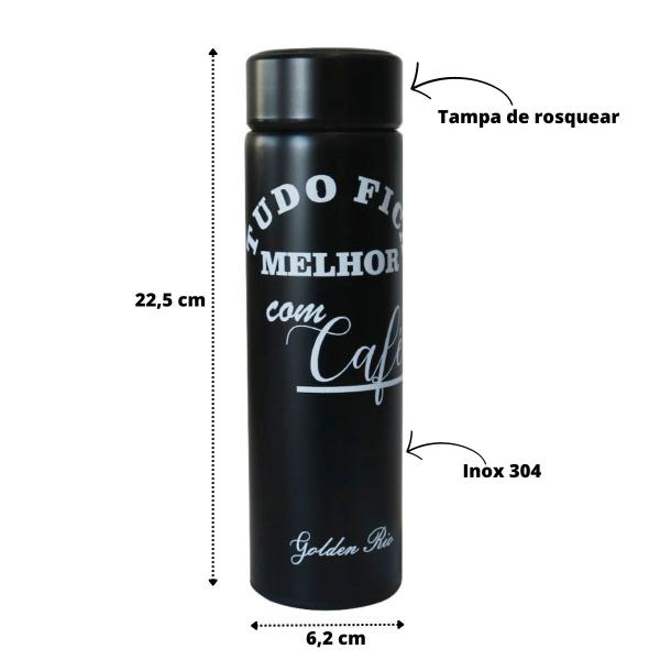 Imagem de Garrafa isotérmica com infusor fosca 450ml