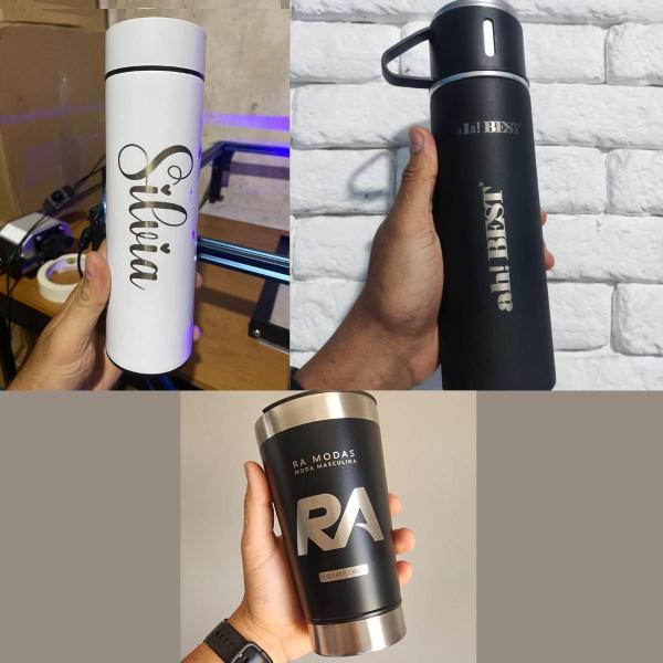 Imagem de Garrafa Isotérmica Inox 400Ml Personalizada: Seu Estilo