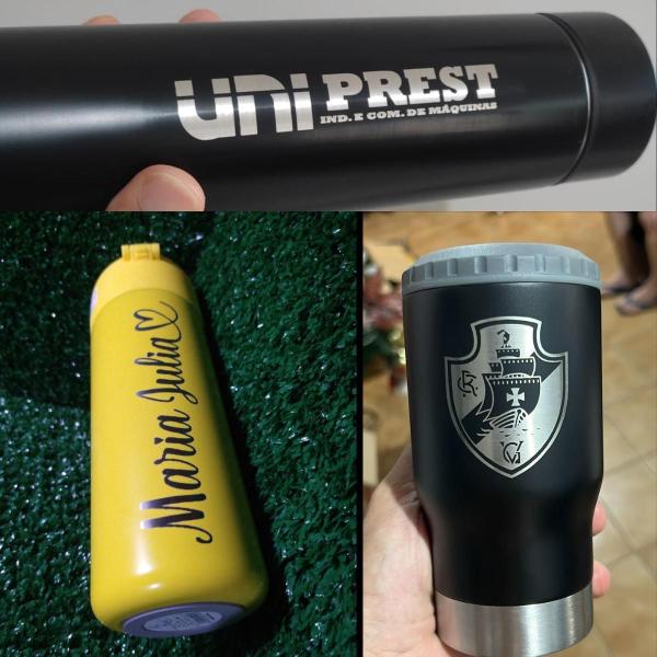 Imagem de Garrafa Isotérmica Inox 430Ml Personalizado Com Nome Ou Logo