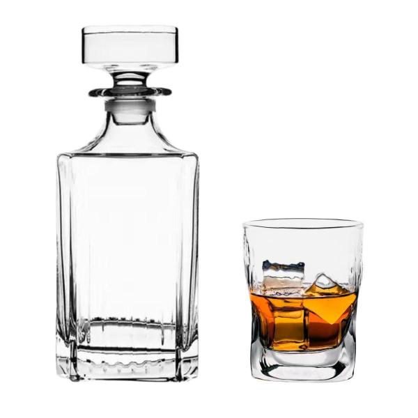 Imagem de Garrafa Licoleira De Vidro 950 Ml Luxo Whisky Bar