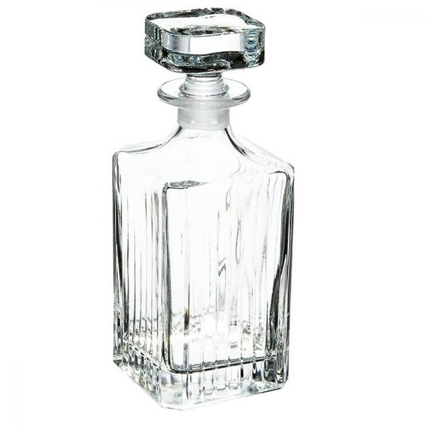 Imagem de Garrafa Licoreira de Cristal Whisky Licor Vinhos Armazenamento Bebidas Decanter Objeto Decoração Presente 730ml 23cm