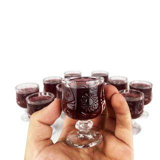 Imagem de Garrafa Licoreira Quadrada + 6 Mini Taças de Dose Vidro Licoreira Decoração Frasco Cristal Lapidada Whisky Licor