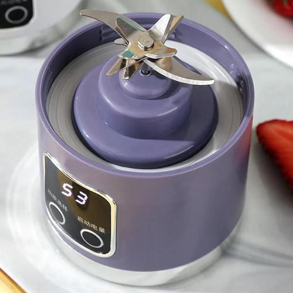 Garrafa Mini Mixer Liquidificador Portátil Recarregável Usb 450ml - GARRAFA E MINI LIQUIDIFICADOR Imagem de Garrafa Mini Mixer Liquidificador Portátil Recarregável Usb 450ml