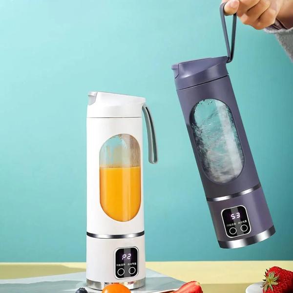 Garrafa Mini Mixer Liquidificador Portátil Recarregável Usb 450ml - GARRAFA E MINI LIQUIDIFICADOR Imagem de Garrafa Mini Mixer Liquidificador Portátil Recarregável Usb 450ml