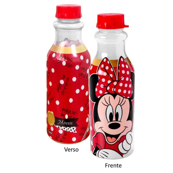 Imagem de Garrafa Minnie Vermelha Plasútil com Tampa de 500ml